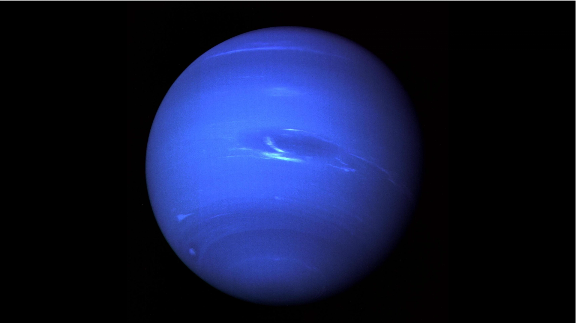 Neptune as captured by Voyager 2 in 1989