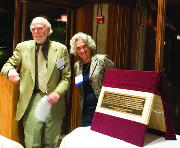 A plaque presented at SLAC National Accelerator Laboratory