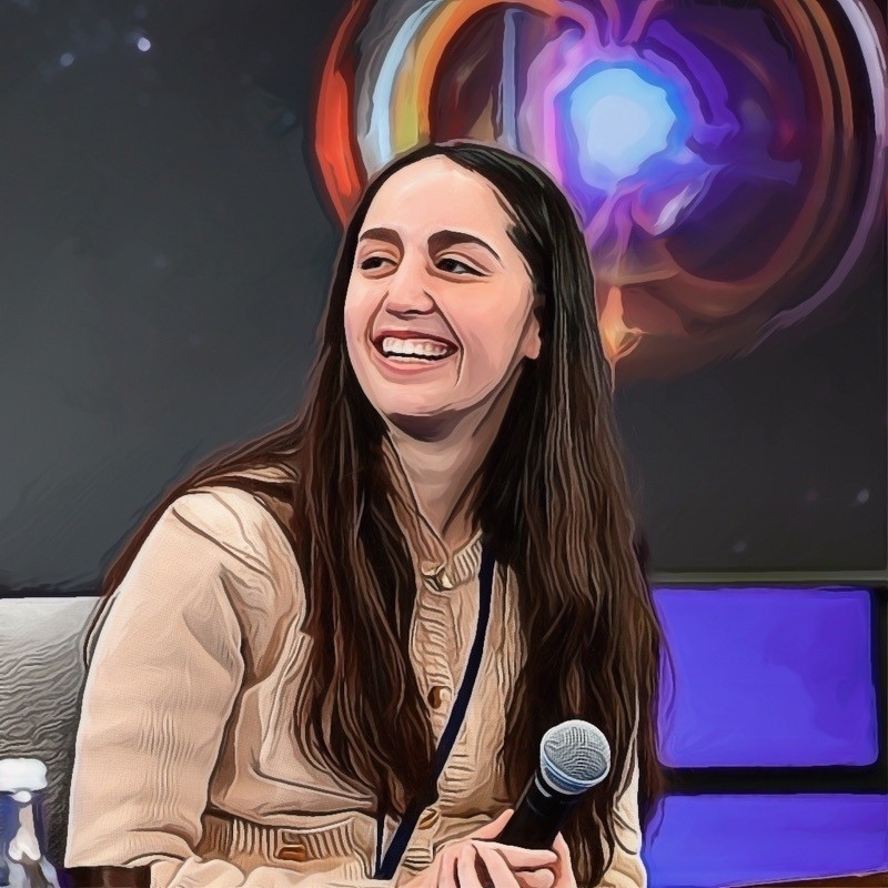 Cartoon image of Elisa Torres Durney