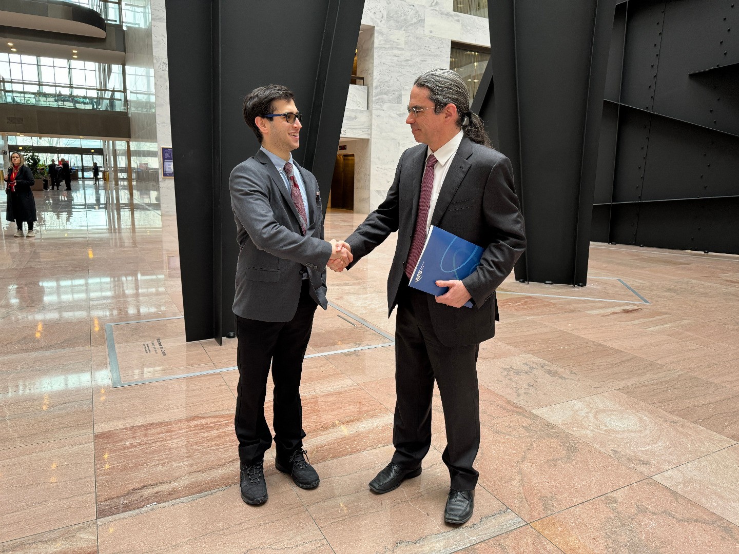 An APS member at Congressional Visits Day on Capitol Hill