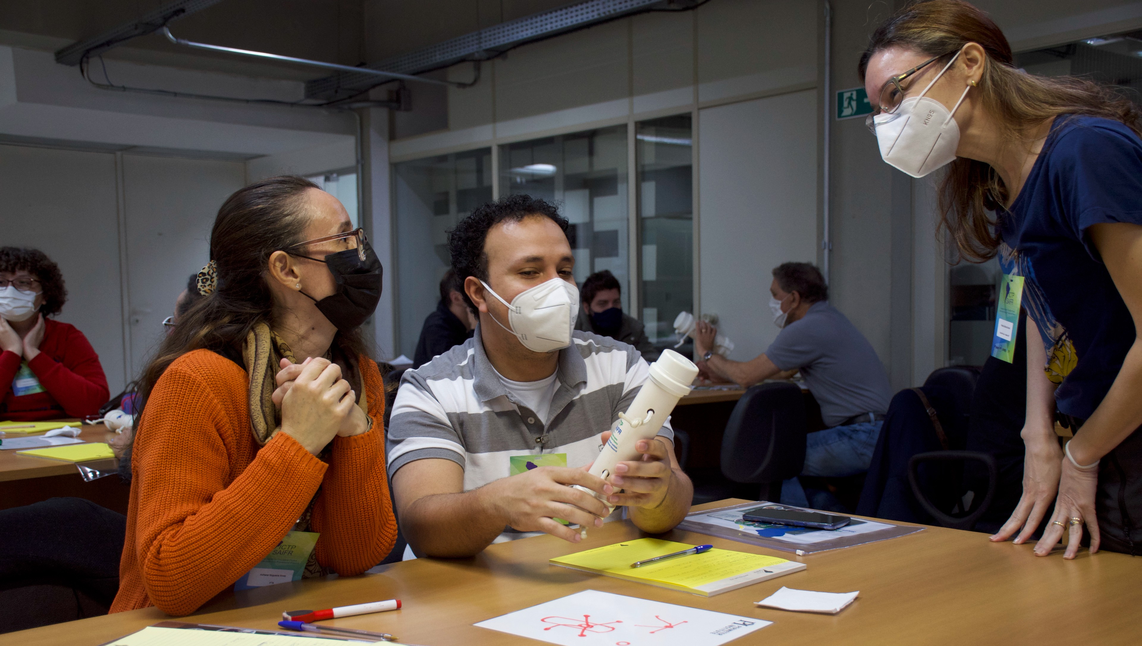Facilitators work with Brazilian high school teachers
