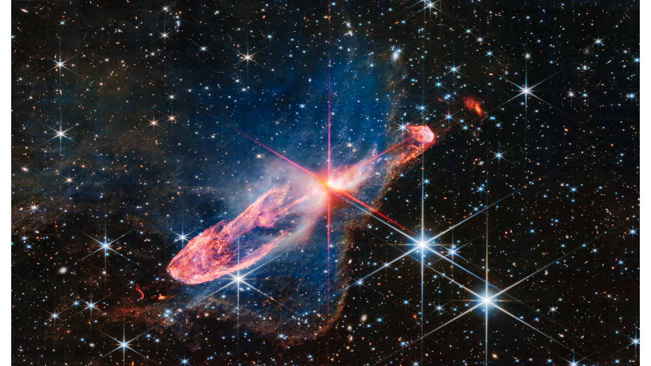 An infrared image of actively forming stars