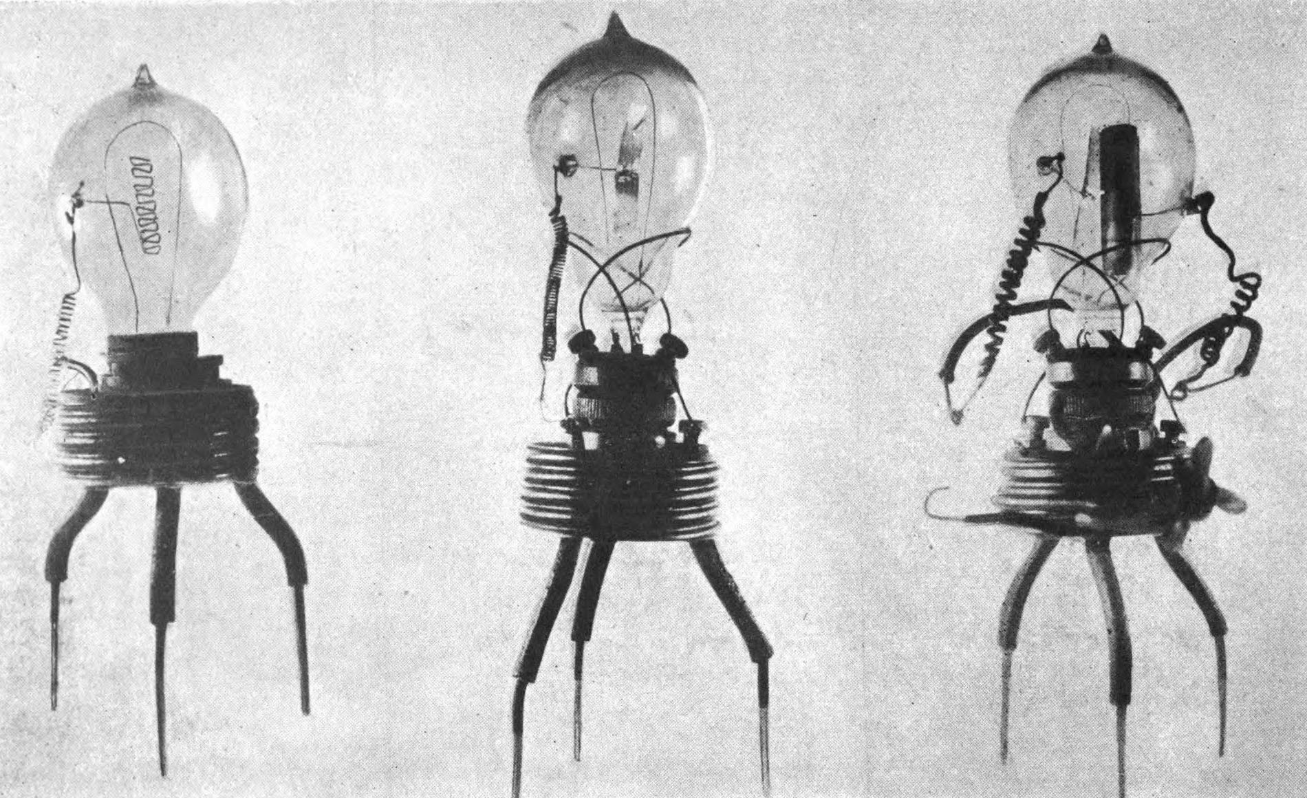 Three old photos of Fleming valves