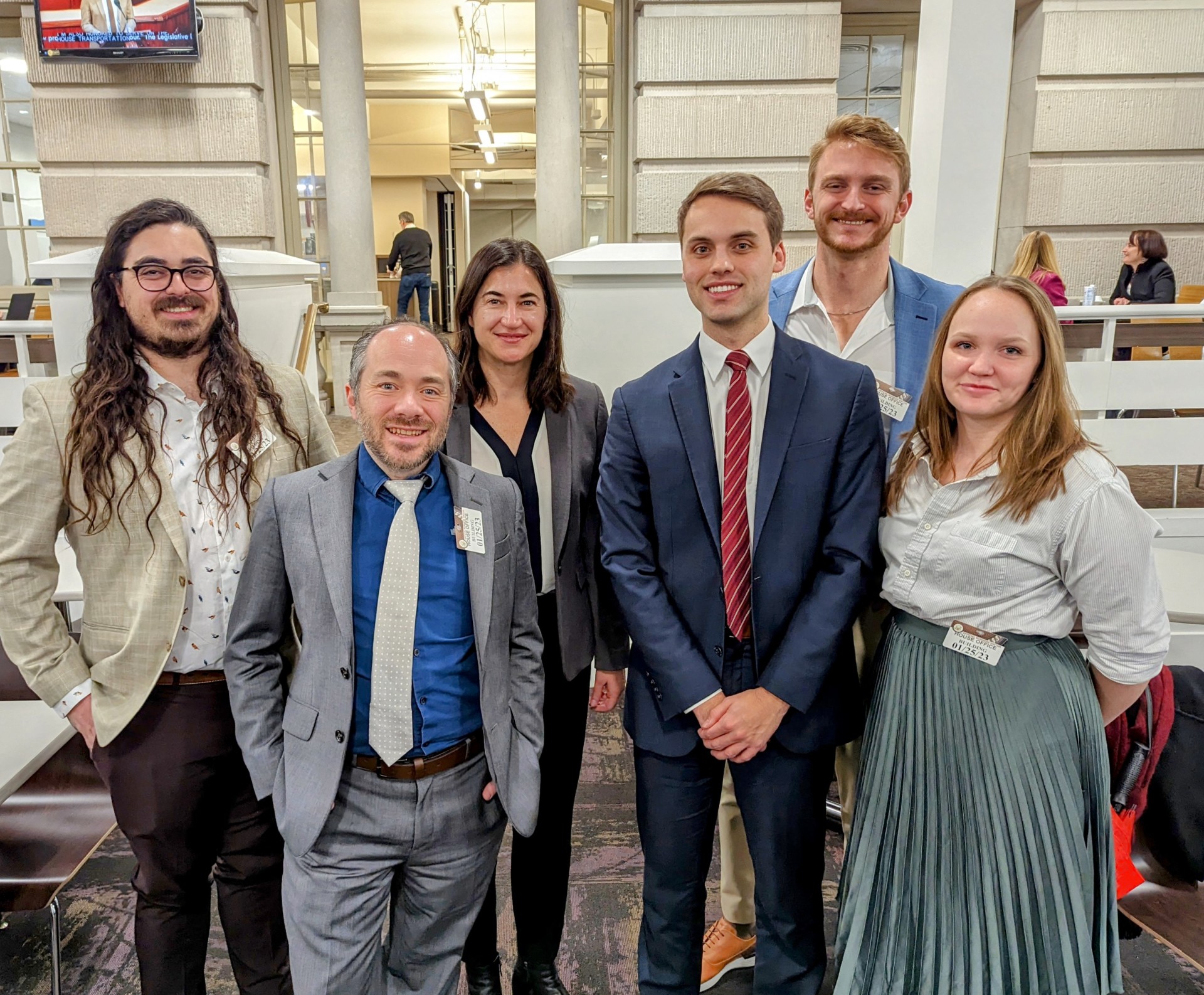 Bennett and five APS members and a congressional staffer