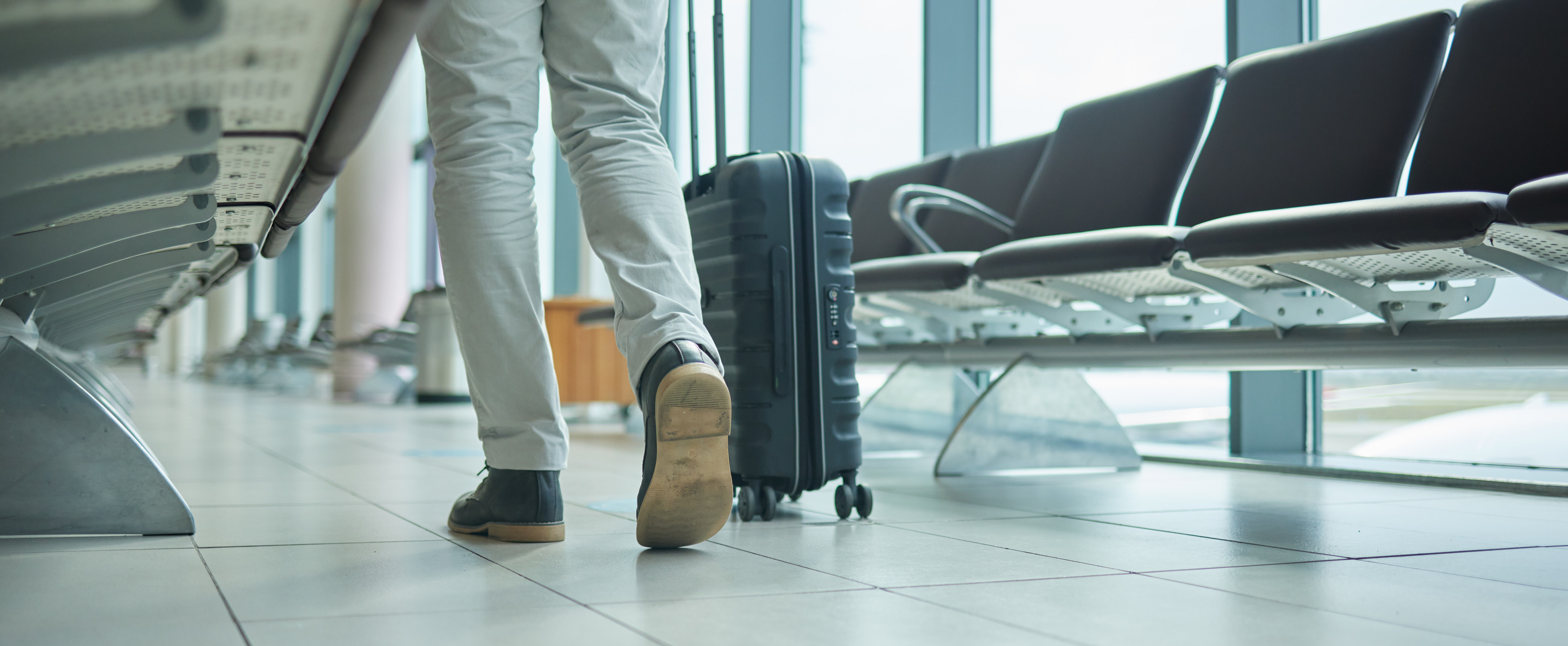 A person in an airport